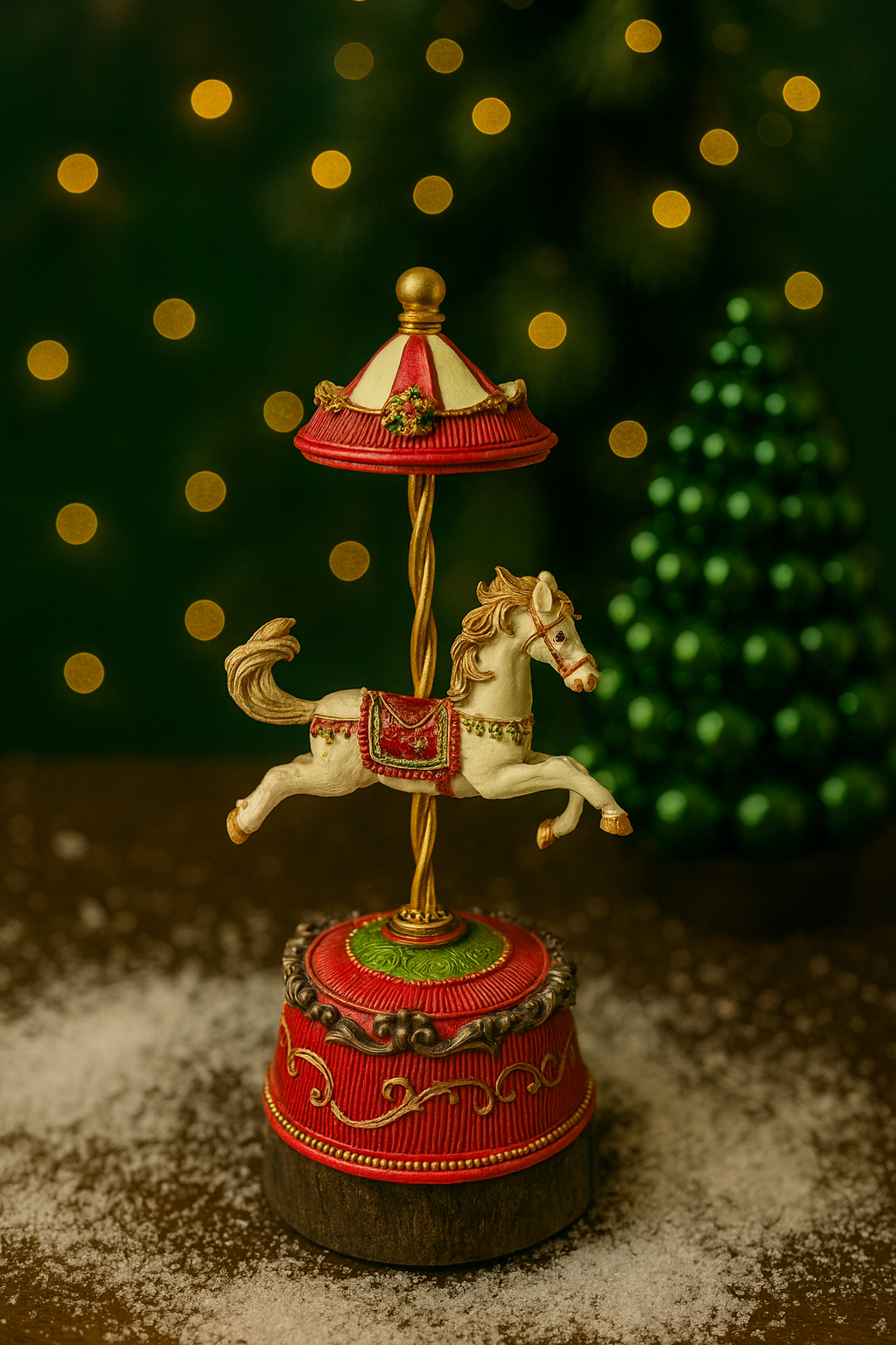 Nostalgische Spieluhr – Karussellpferd