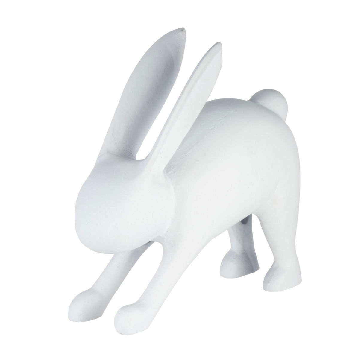Modernes Hasen-Set in Weiß