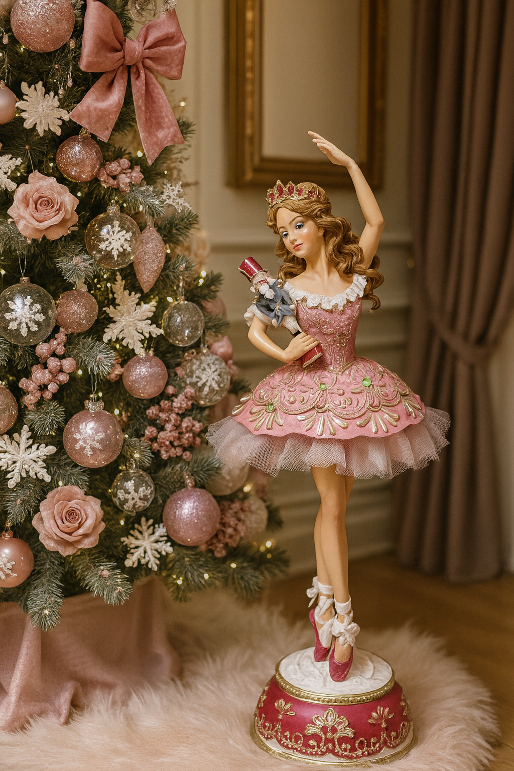 Elegante Ballerina aus Polyresin