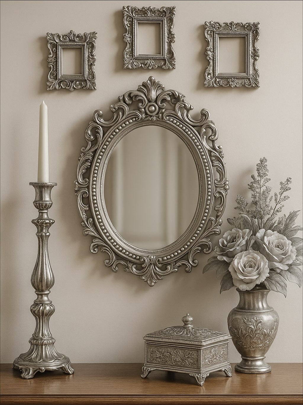 Eleganter Spiegel im Vintage-Stil