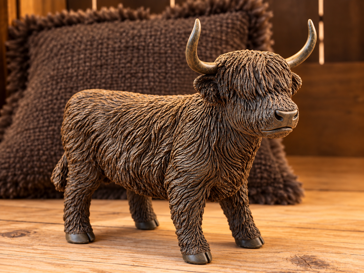 Dekorative Highland Kuh / Schottisches Hochlandrind