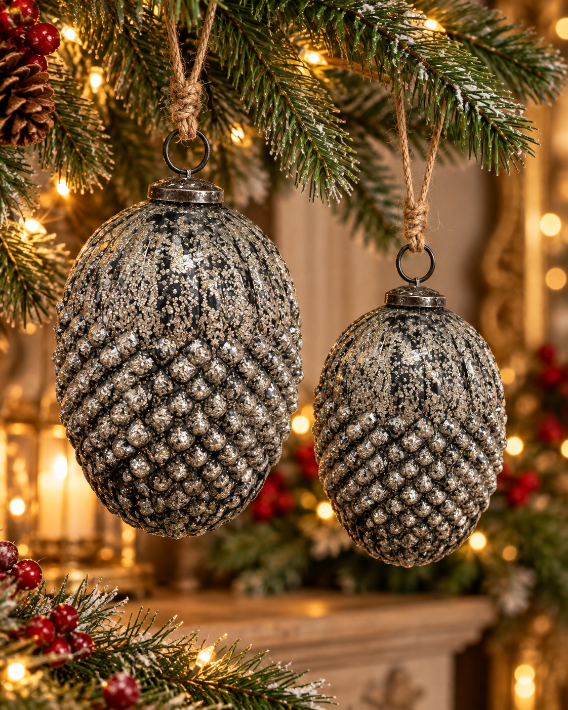 Wunderschöne Weihnachtszapfen von Clayre & Eef ✨🎄