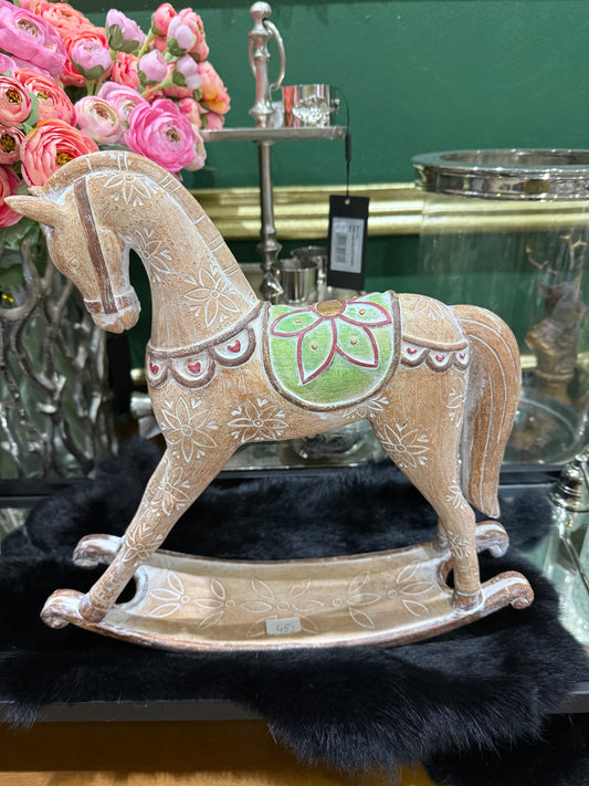 Dekoratives Schaukelpferd – Weihnachtsdeko ✨