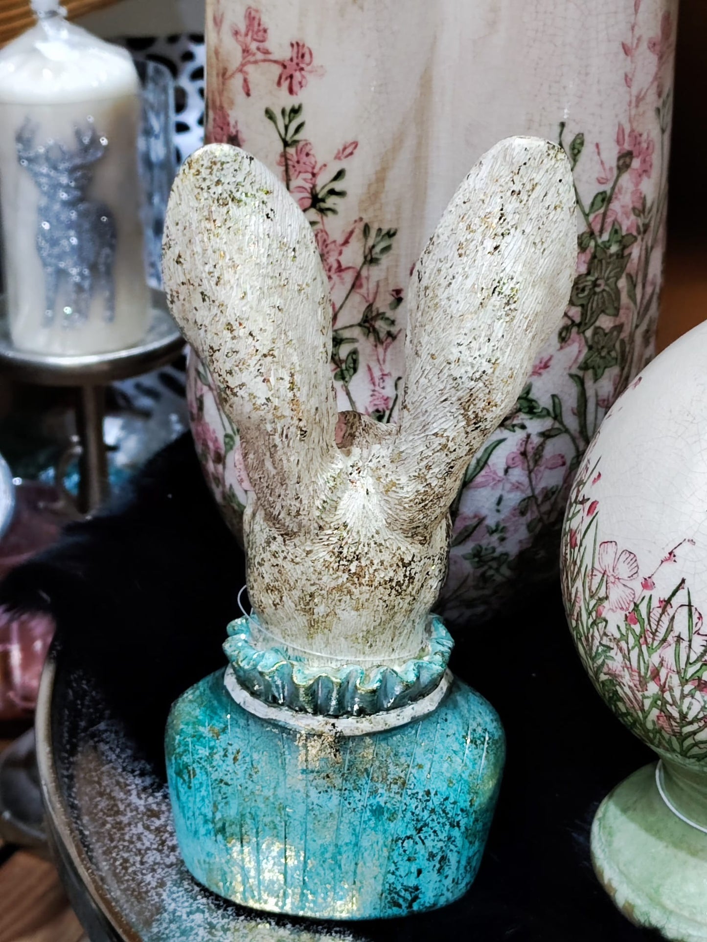 Hasenbüste „Heidilein“ – stilvolle und elegante Osterdekoration