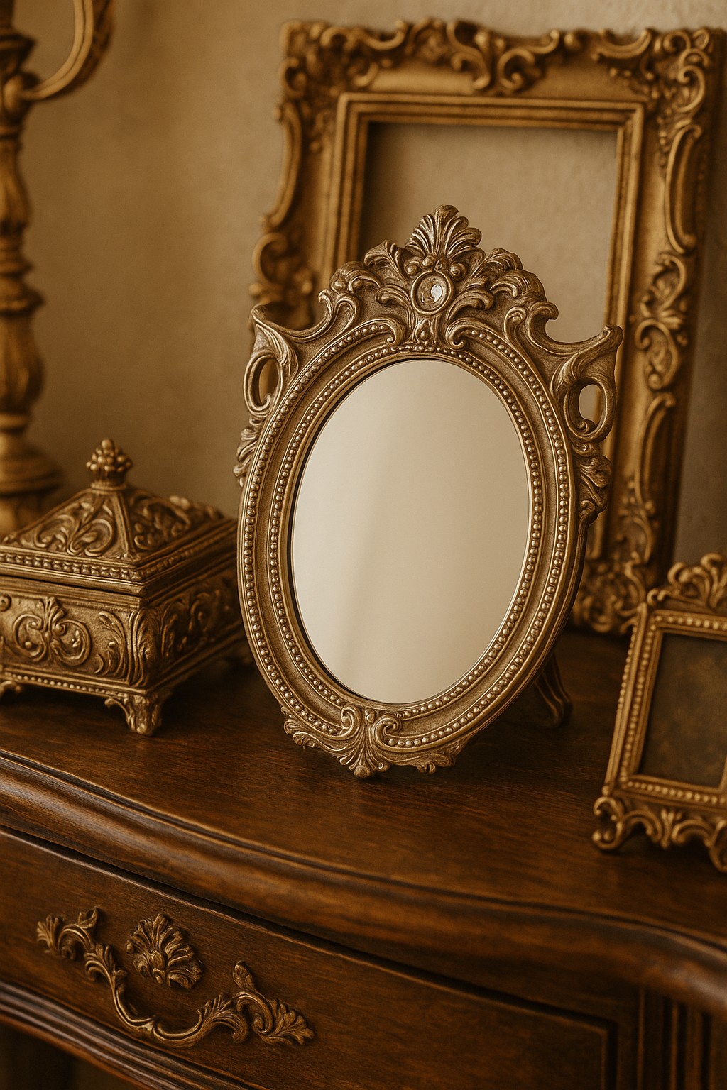 Eleganter Spiegel im Vintage-Stil