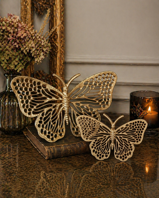 Deko-Schmetterling Gold (Set)