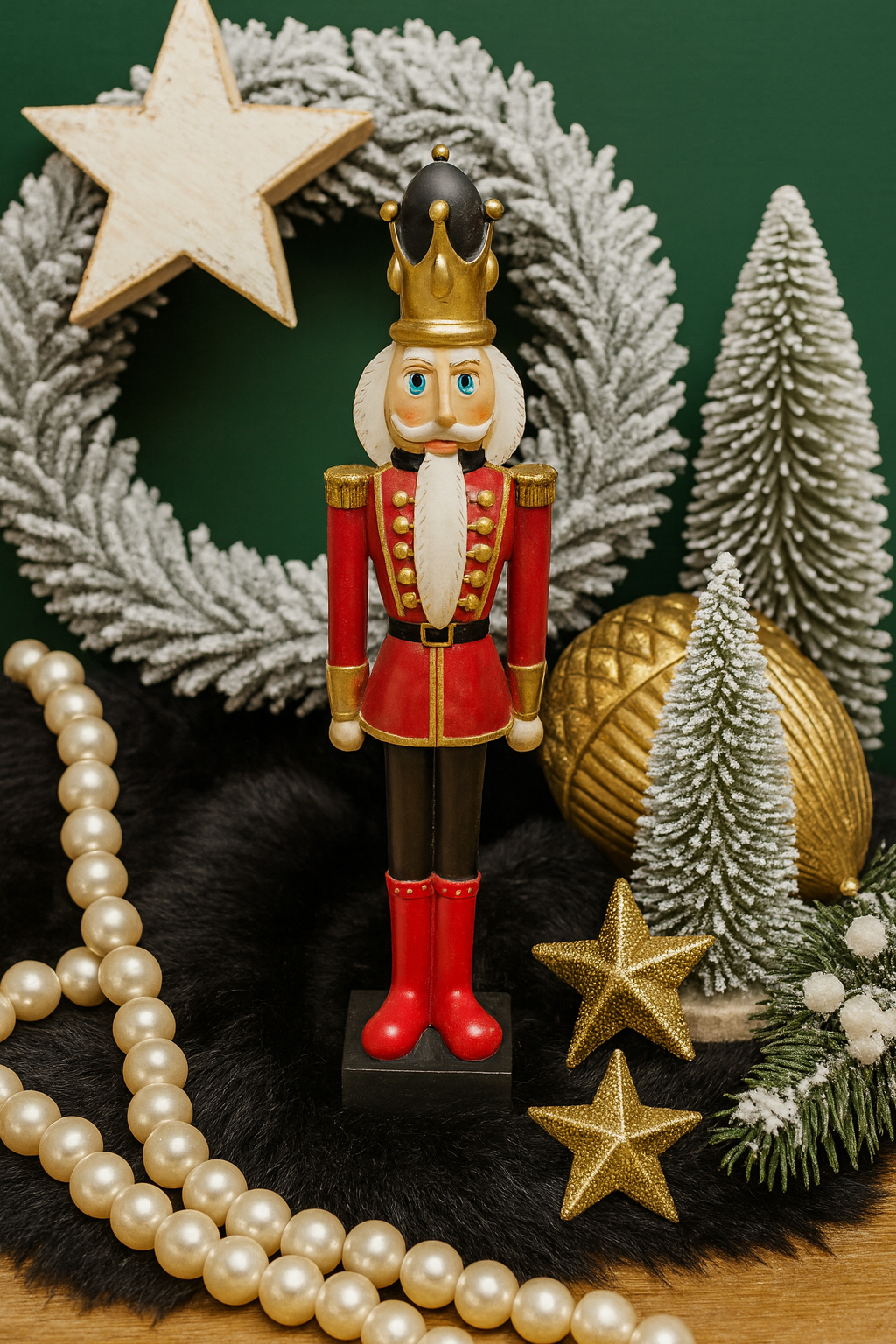 Elegante Weihnachtsfigur – Nussknacker-König