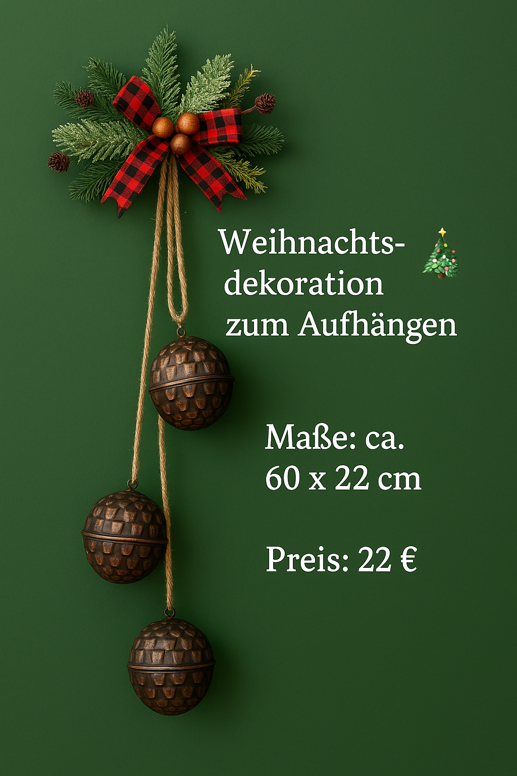 Weihnachtsdekoration zum Aufhängen ✨