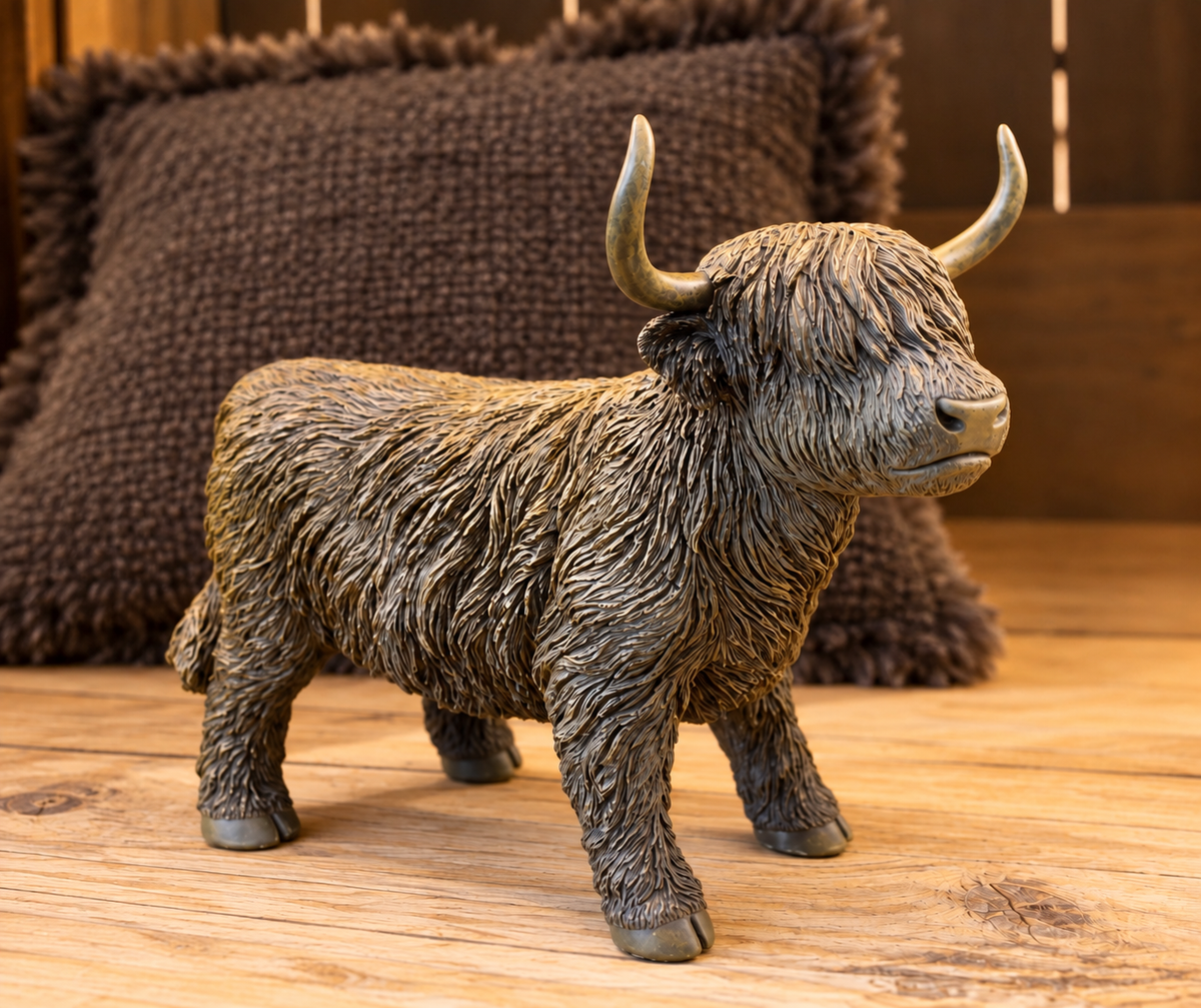 Dekorative Highland Kuh / Schottisches Hochlandrind