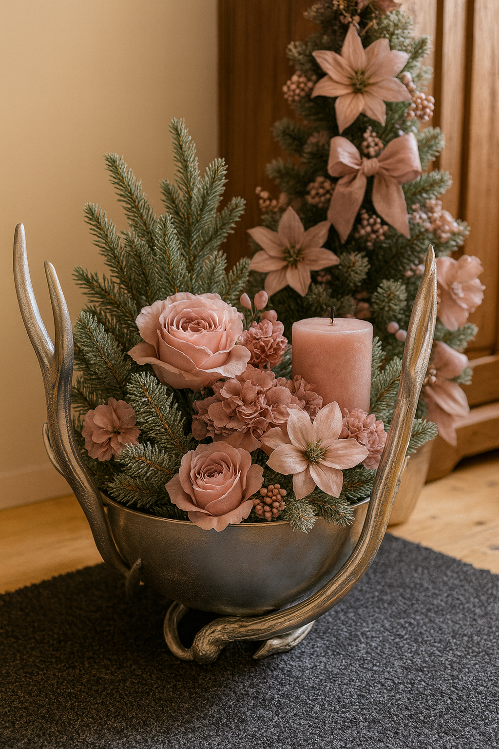 Edle Deko-Schale mit Rentiergeweih – von Colmore