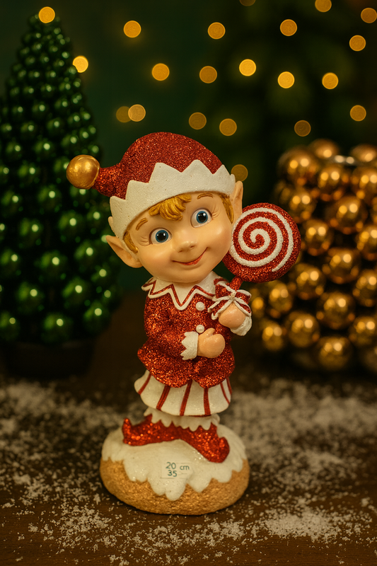 ✨ Weihnachtsfigur Elf mit Lolli ✨
