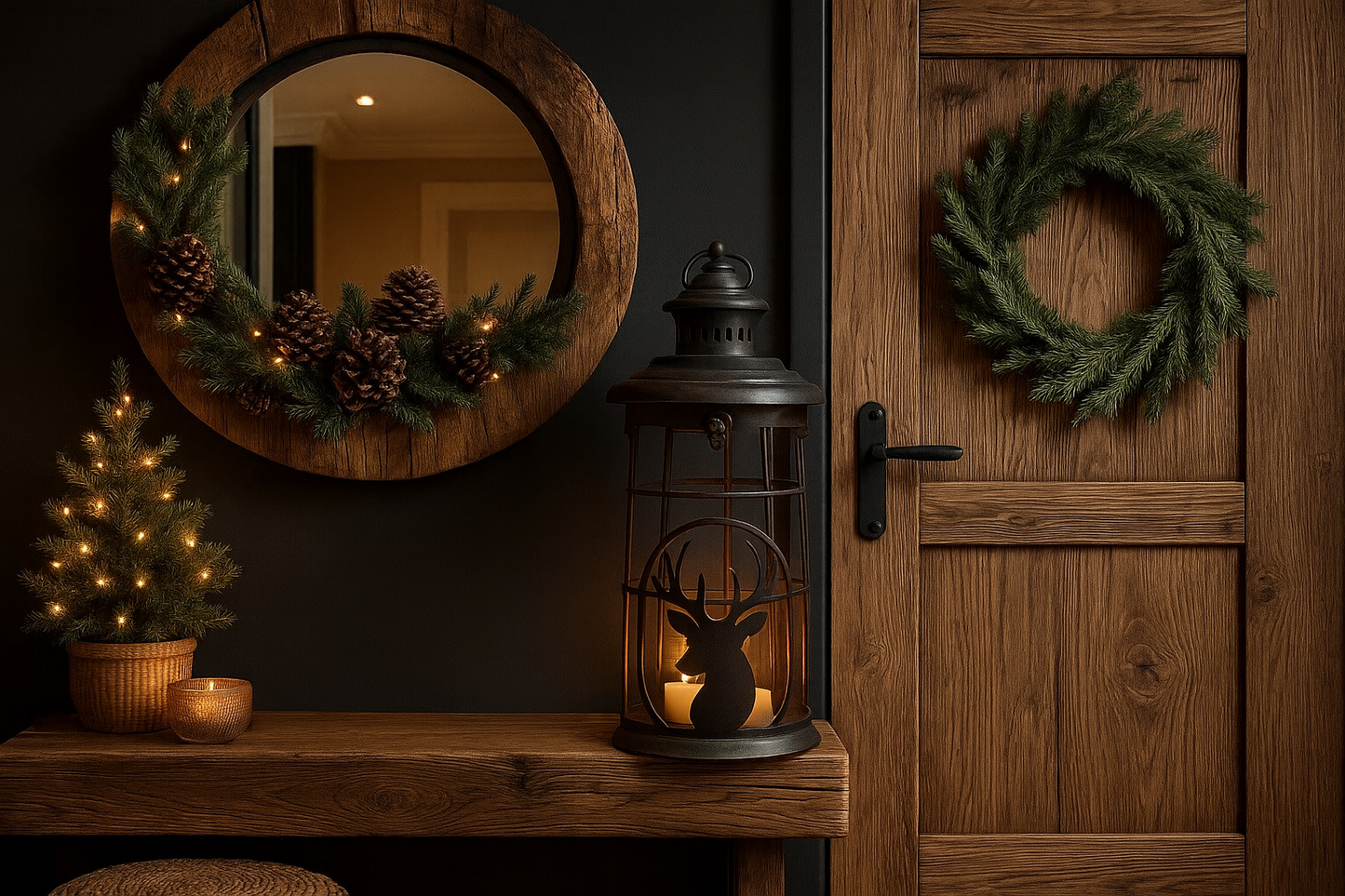 Eleganter Metall-Lampion