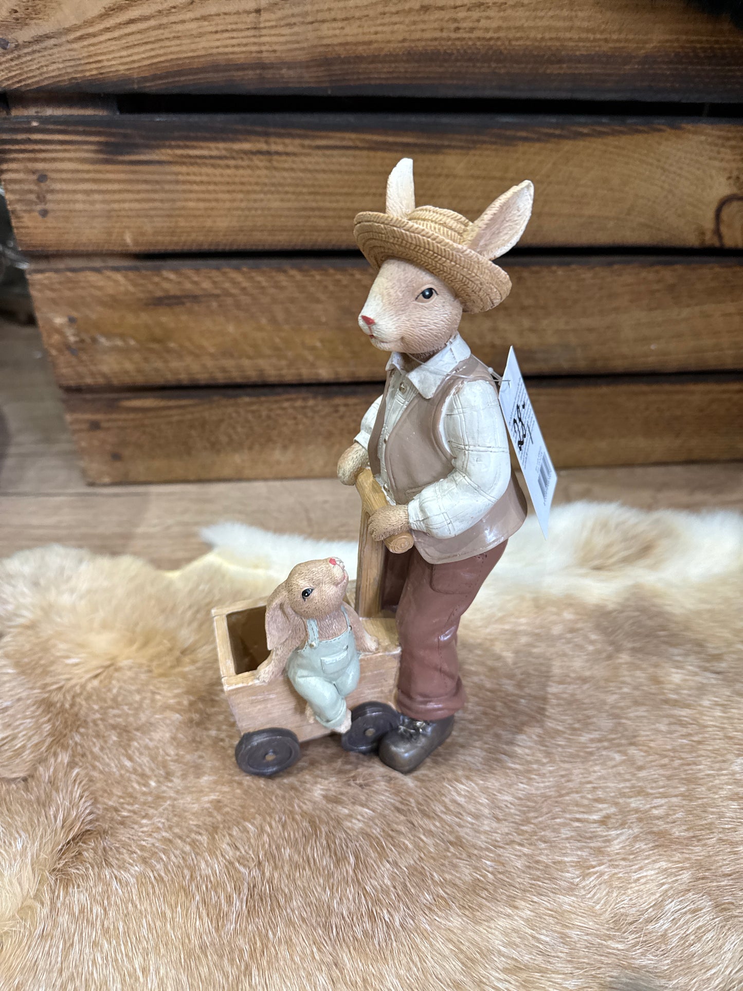 Wunderschöne Deko-Hasenfigur – Perfekt für Frühling & Ostern