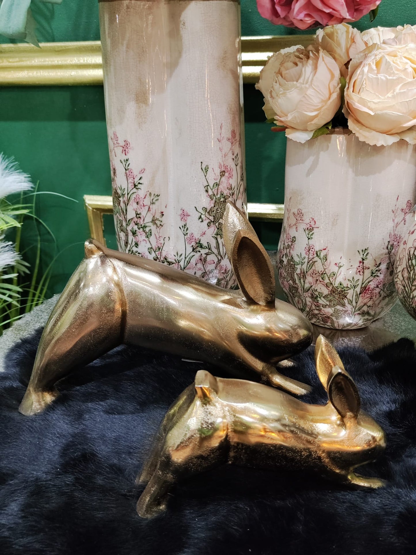 ✨ Elegantes Hasen-Set aus Metall ✨