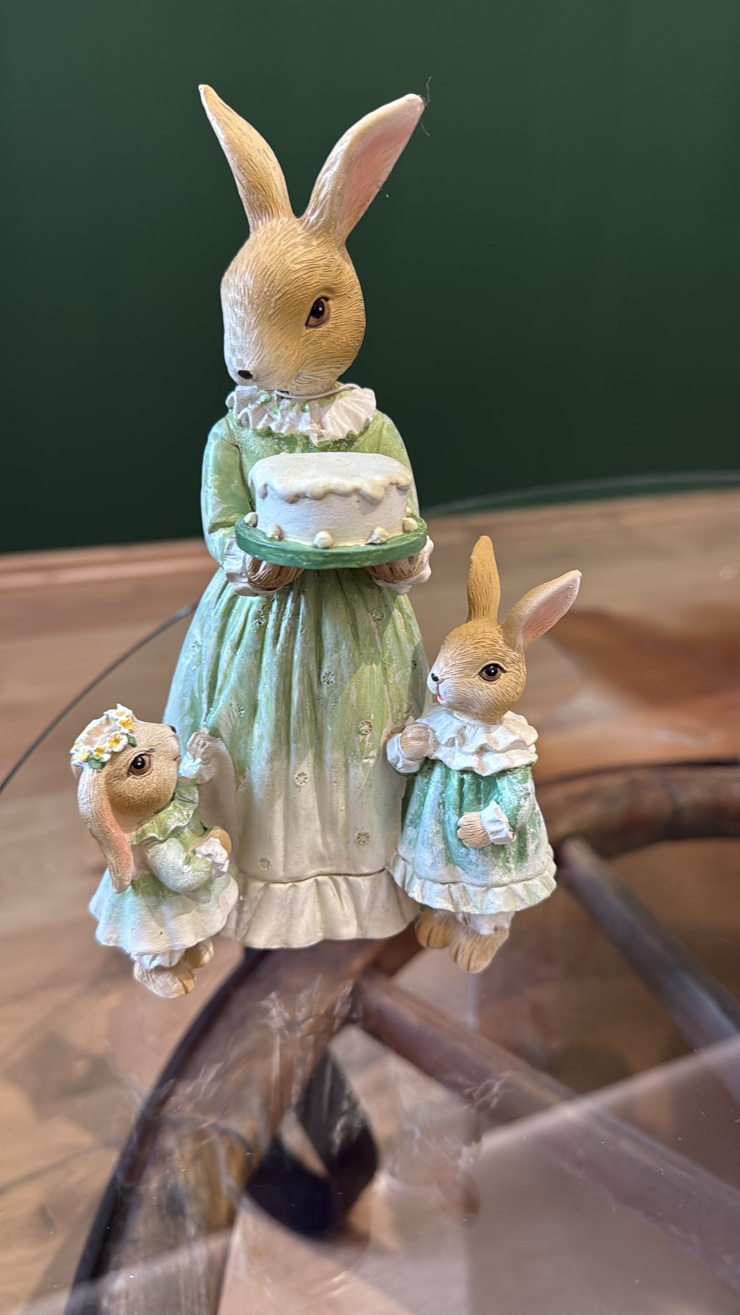 Osterfigur „Hasenfamilie“ – liebevolle Frühlingsdeko