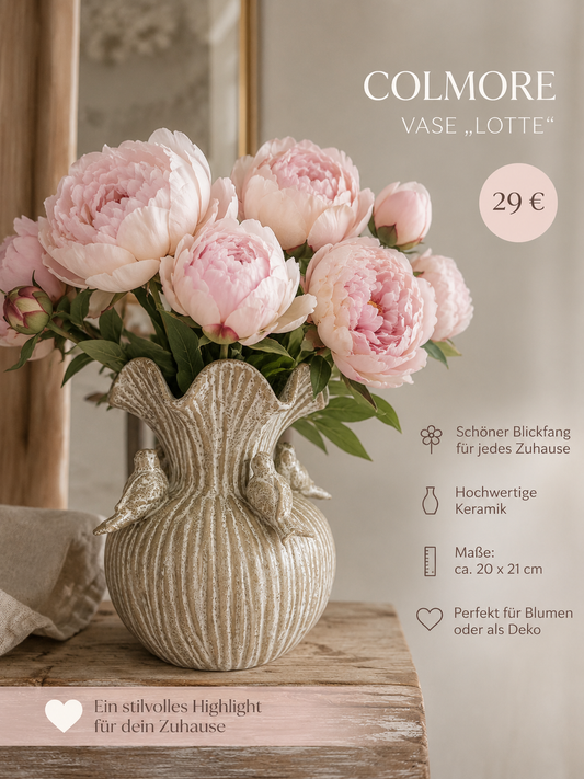 Colmore  Vase „Lotte“ – Elegante Keramikvase in besonderem Design