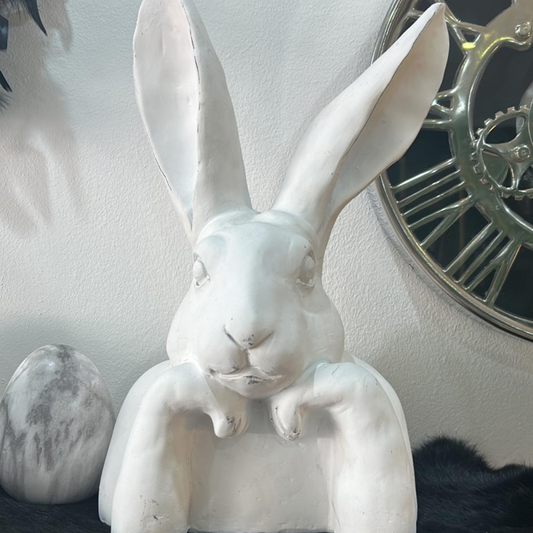 Hasenfigur aus Polyresine - 36cm