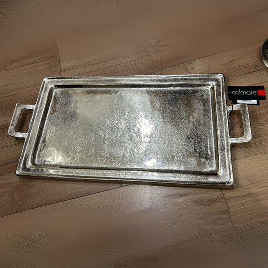 Metalltablett eckig Firma Colmore