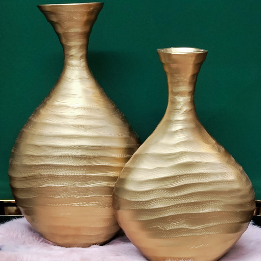 Metallvase der Firma Colmore