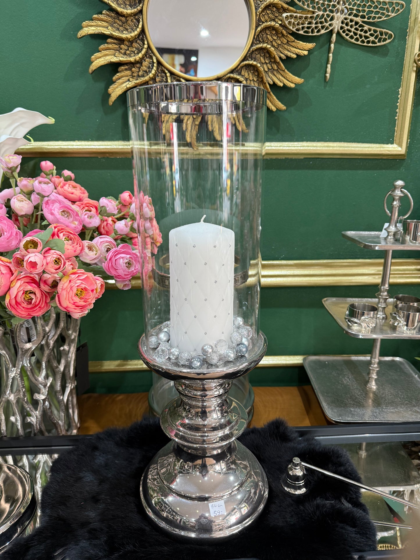 Eleganter Glas-Kerzenhalter