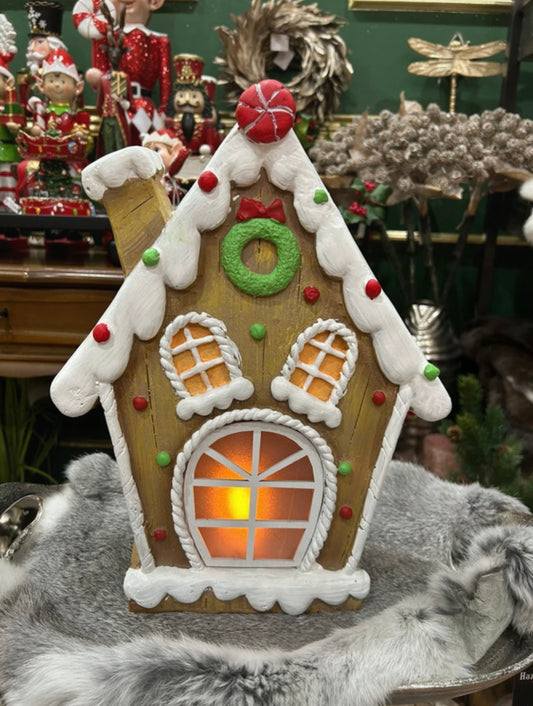 🏠 Keramik-Weihnachtshaus mit LED-Licht 🎄✨