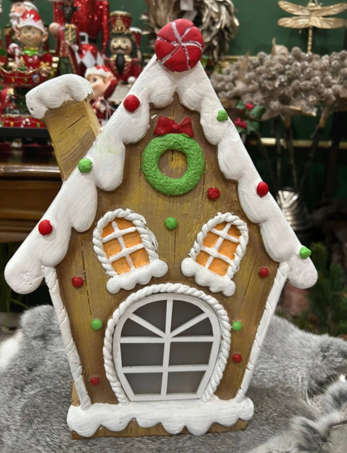 🏠 Keramik-Weihnachtshaus mit LED-Licht 🎄✨