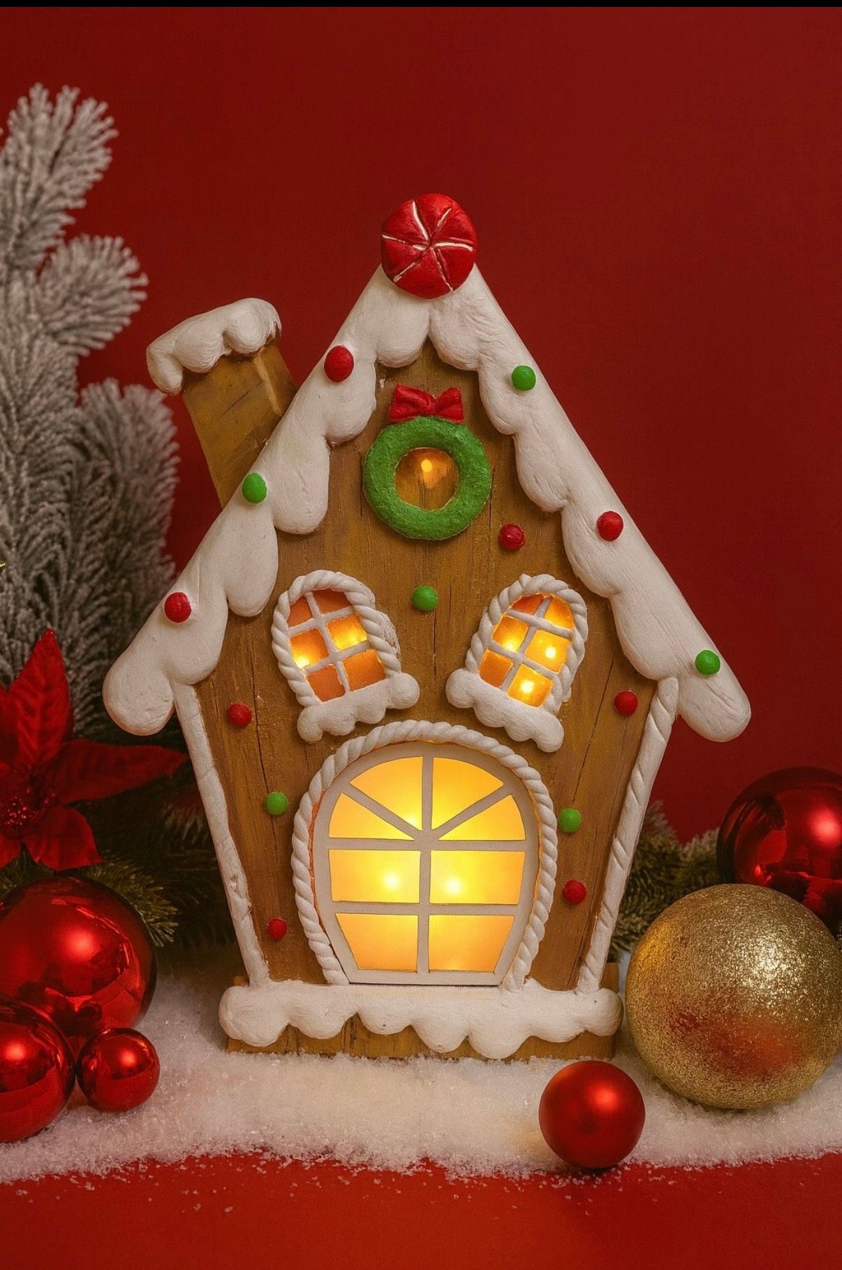 Dekoratives Haus mit Beleuchtung