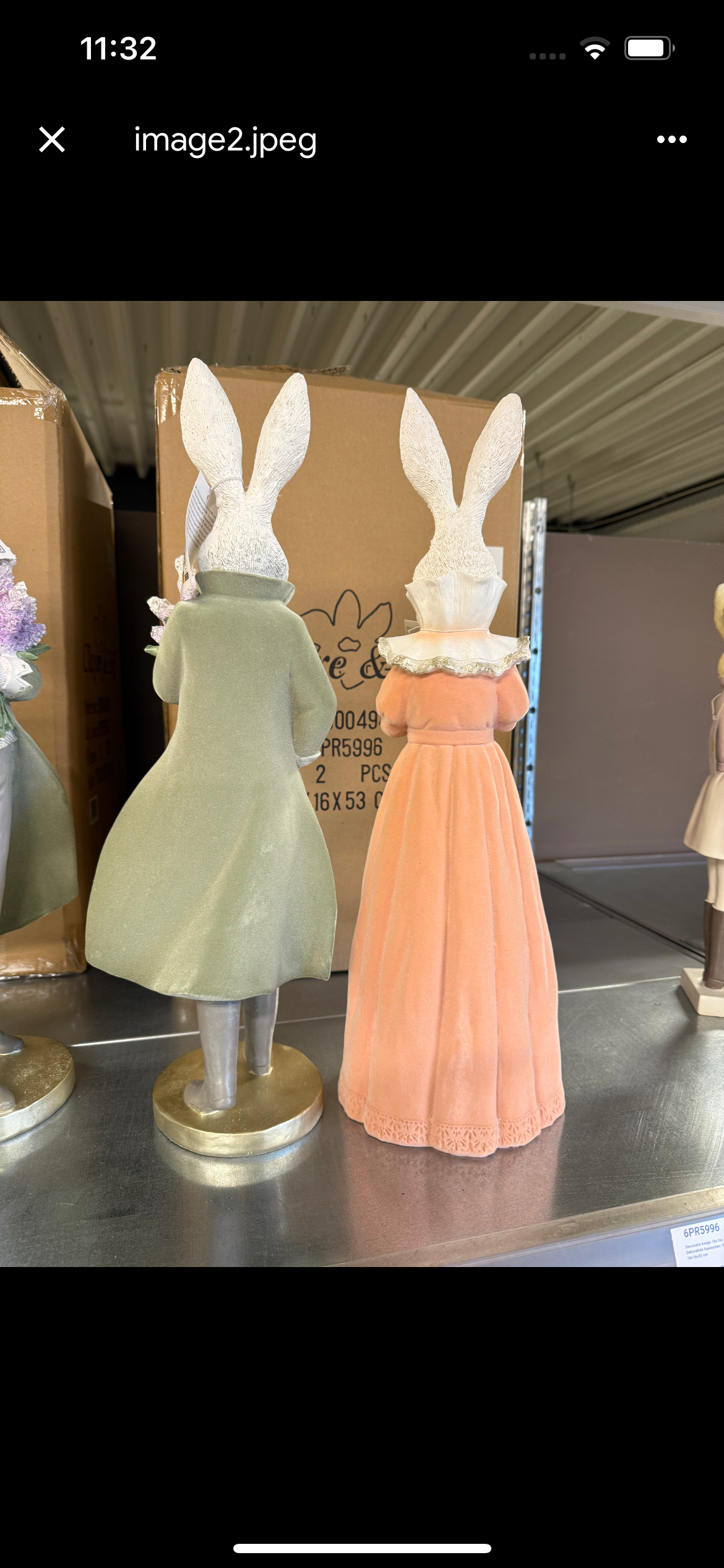 Großes Osterfiguren-Set – Hasenpaar (Frühling / Ostern)