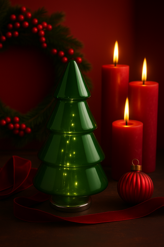 Wunderschöner LED-Glasbaum