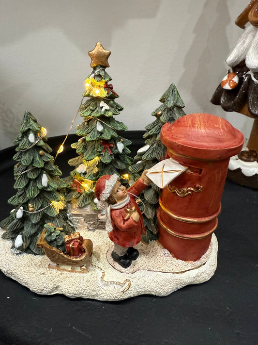 🎄✨ LED-Figur „Brief an den Weihnachtsmann