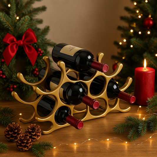 ✨ Exklusiver Weinflaschenhalter von Colmore – Gold