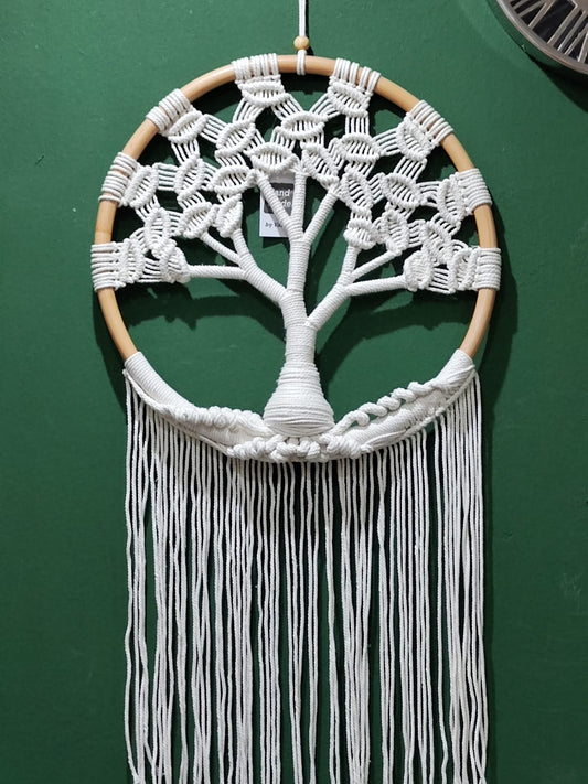 ✨ Makramee Wanddeko – Baum des Lebens – Ø 40 cm ✨